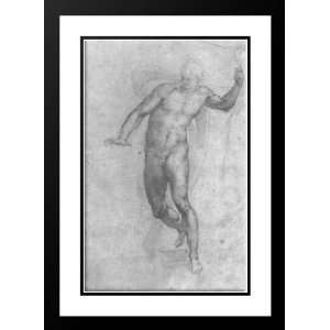   Framed and Double Matted Study for a risen Christ