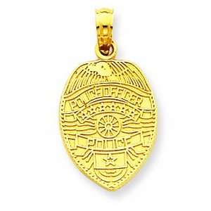  14k Police Officer Badge Pendant Shop4Silver Jewelry