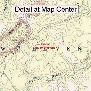  USGS Topographic Quadrangle Map   Danese, West Virginia 