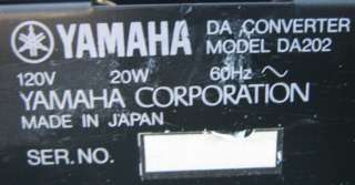 Yamaha DA 202 DA Converter DA202  