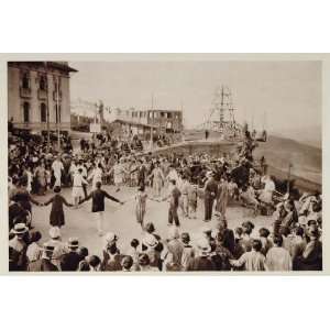  1928 Circle Dance Dancers Sardana Barcelona Catalonia 