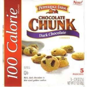   Farm 100 Calorie Pouches, Dark Chocolate Chunk Cookies, 3.7 Ounces