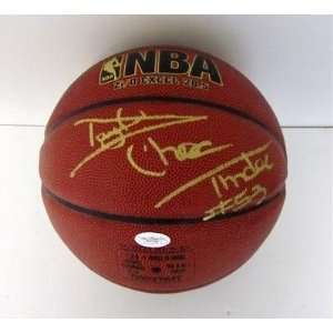  Darryl Dawkins Autographed Ball   Spalding I O Choc 