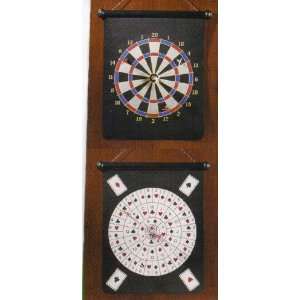   Double Sided Magnetic Tournament and Poker Dart Board 