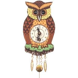  German Cuckoo Clock   Owl with Moving Eyes   Small