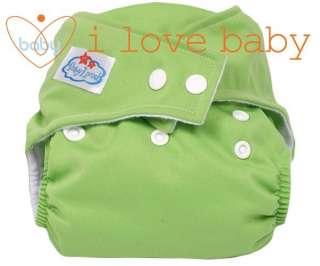 Green Baby Reusable Cloth Pocket Diaper Nappy +1 Insert  