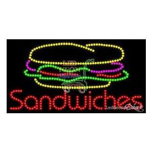  Sandwiches LED Sign 17 inch tall x 32 inch wide x 3.5 inch 