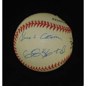 Hank Aaron Signed Baseball   Willie Mays Tb Psa Coa   Autographed 