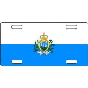  San Marino Flag Vanity License Plate 