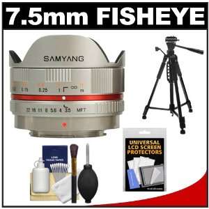  Samyang 7.5mm f/3.5 UMC Fisheye Manual Focus Lens (Silver 