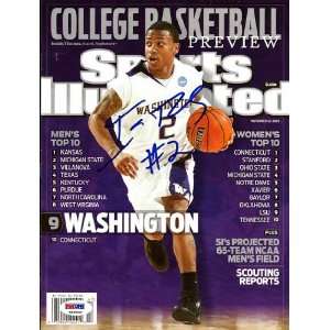  Isaiah Thomas Autographed Sports Illustrated Magazine PSA 