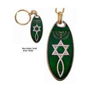   Star of David Hand Painted Key Chain Made in Israel 