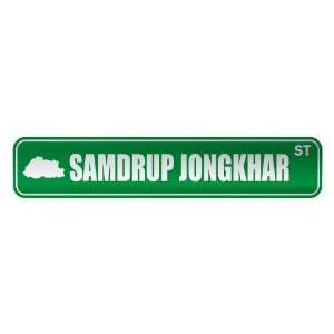   SAMDRUP JONGKHAR ST  STREET SIGN CITY BHUTAN