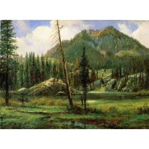   Nevada Mountains Albert Bierstadt Hand Painted A