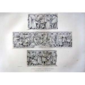  1870 Art Journal Albert Memorial Sculptures Podium