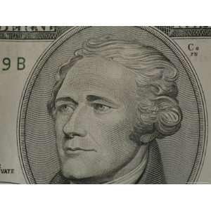 Portrait of Alexander Hamilton on the Ten Dollar Bill Photographic 