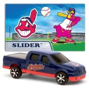 MLB 187 Scale Ford F 150 with Team Mascot Sticker   Indians (2 Packs)