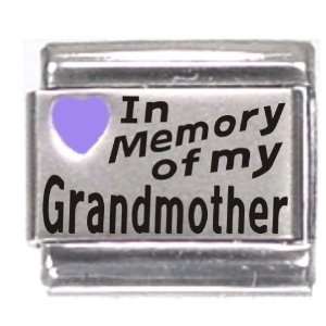  In Memory Of My Grandmother Purple Heart Laser Italian 