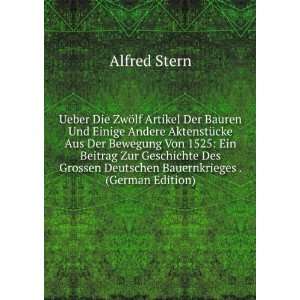   Deutschen Bauernkrieges . (German Edition) Alfred Stern Books