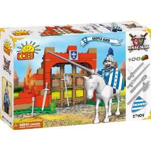    COBI Knights Castle Gate 100 Piece Building Block Set Toys & Games