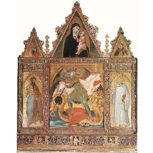   , painting name St Michael, By Lorenzetti Ambrogio