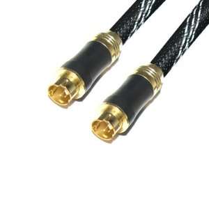   Cable 15FT   Gold Plated with Black & White Nylon