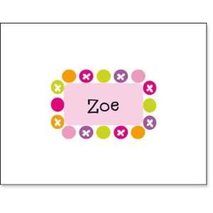Queen Bee Personalized Folded Note Cards   Candy Dot