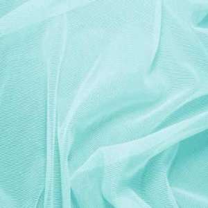  Nylon Spandex Sheer Stretch Mesh Fabric Aquamarine