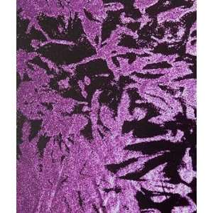    Purple Metallic Black Spandex Fabric Arts, Crafts & Sewing
