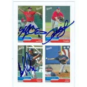  Kyle Davies Anthony Lerew Brayan Pena Autographed Baseball 