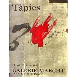 Galerie Maeght, 1979 by Antoni Tapies, 20x26 