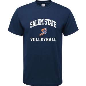  Salem State Vikings Navy Youth Volleyball Arch T Shirt 