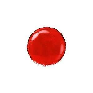  32 Jumbo Metallic Red Circle   Mylar Balloon Foil Health 