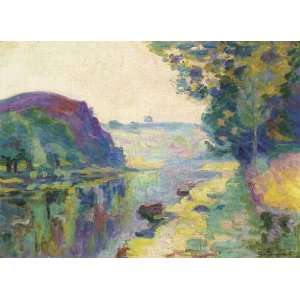   Armand Guillaumin   32 x 24 inches   La Roche de lEcho, Crozant Home