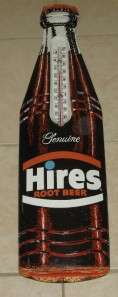   VINTAGE 29 LARGE HIRES ROOT BEER SODA BOTTLE THERMOMETER NICE  