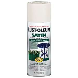 Rust Oleum 7793830 Satin Enamels Spray, Shell White, 12 Ounce