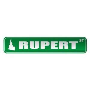   RUPERT ST  STREET SIGN USA CITY IDAHO