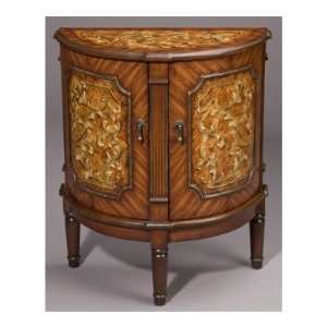  Demilune Cabinet in Medium Brown