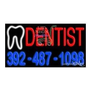  Dentist Neon Sign 20 Tall x 37 Wide x 3 Deep 