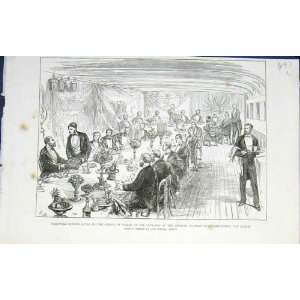  Dinner Prince Wales Serapis Captain Glyn Album 1876