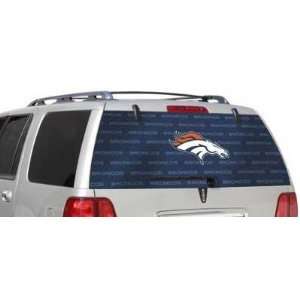  Denver Broncos Rear Window Graphic Automotive