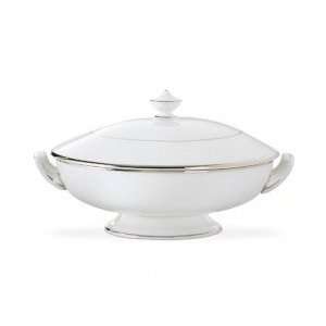 Royal Worcester Monaco Platinum Covered Vegetable Dish 7 cup  