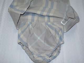 NWT Burberry Girls Gorgeous Delany Mineral Blue Bloomers Dress 18 