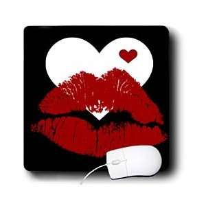  Anne Marie Baugh Smooches   Red Lips Against A White Heart 