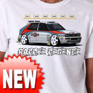 Rally Legende Car T Shirt Lancia Delta Integrale xs 3xl  