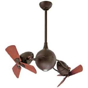   Textured Bronze Dual Head Rotational Ceiling Fan