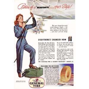  1943 WWII Ad Rosie the Riveter Original Vintage Print Ad 