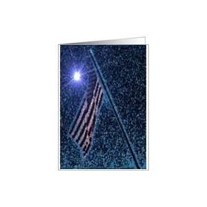  Military Service to our Country, Flag at Night, Support 