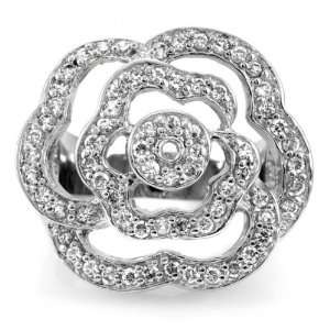  Pandoras CZ Rose Ring Jewelry