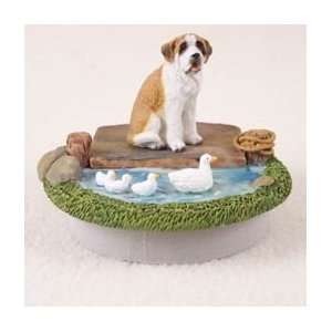  Saint Bernard w/Smooth Coat Candle Topper Tiny One A Day 